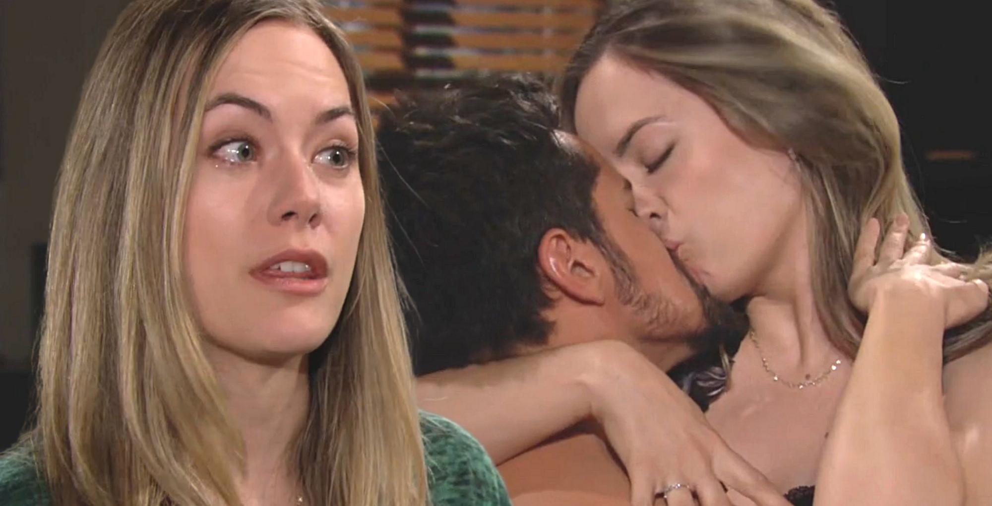 hope logan kissed thomas forrester on b&b.