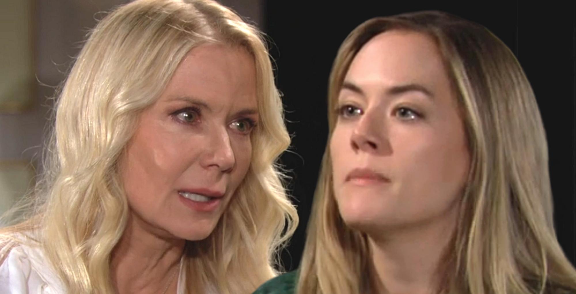 brooke logan and hope logan have to patch things up on b&b.
