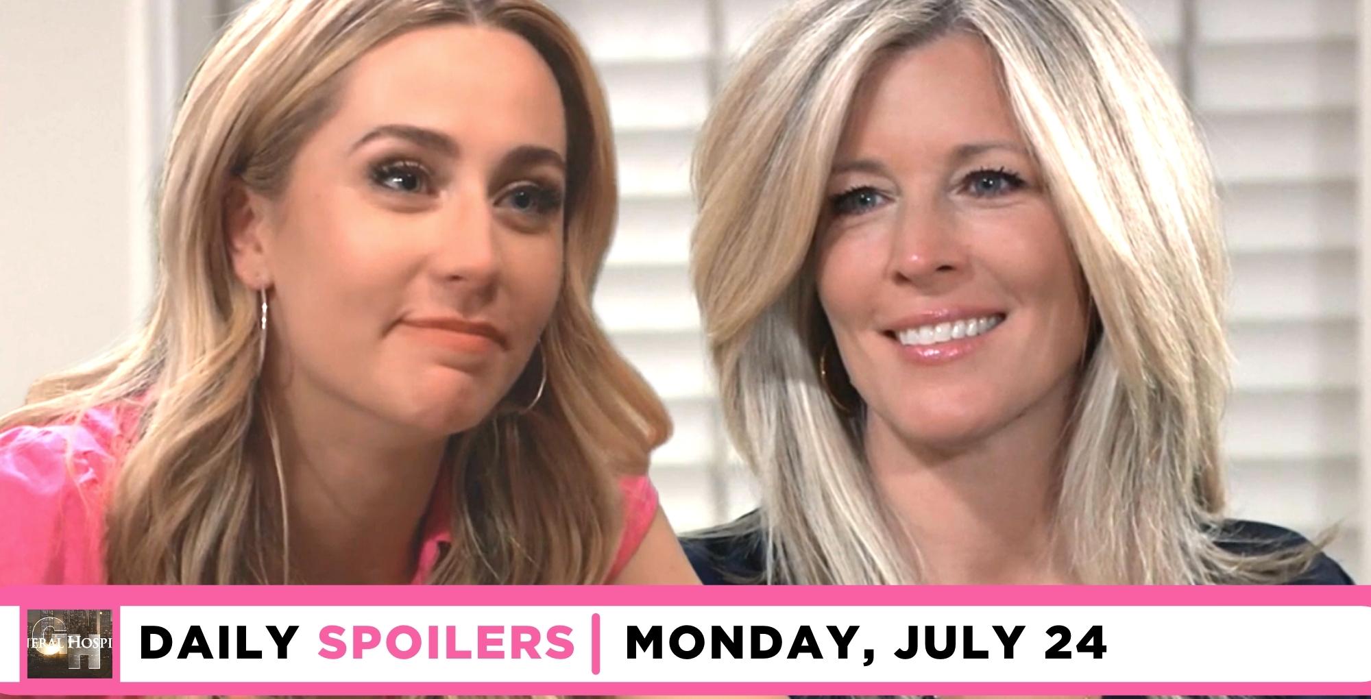 general hospital spoilers for july 24 2023 bring good news for carly and joss.