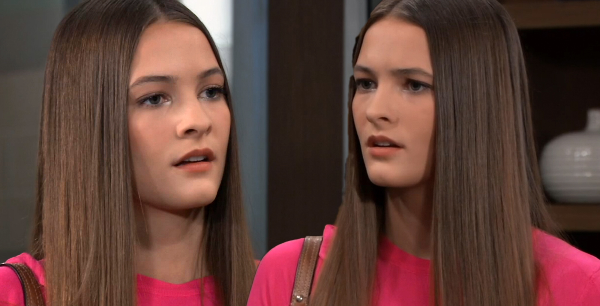 two images of esme prince on general hospital.