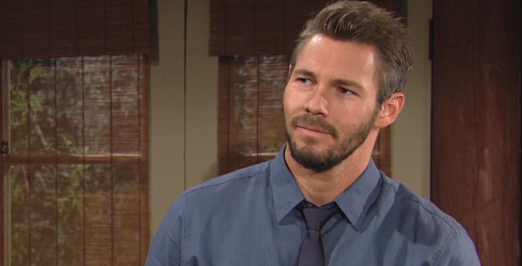 liam spencer lied straight to hope logan's face on the bold and the beautiful recap for july 6, 2023.