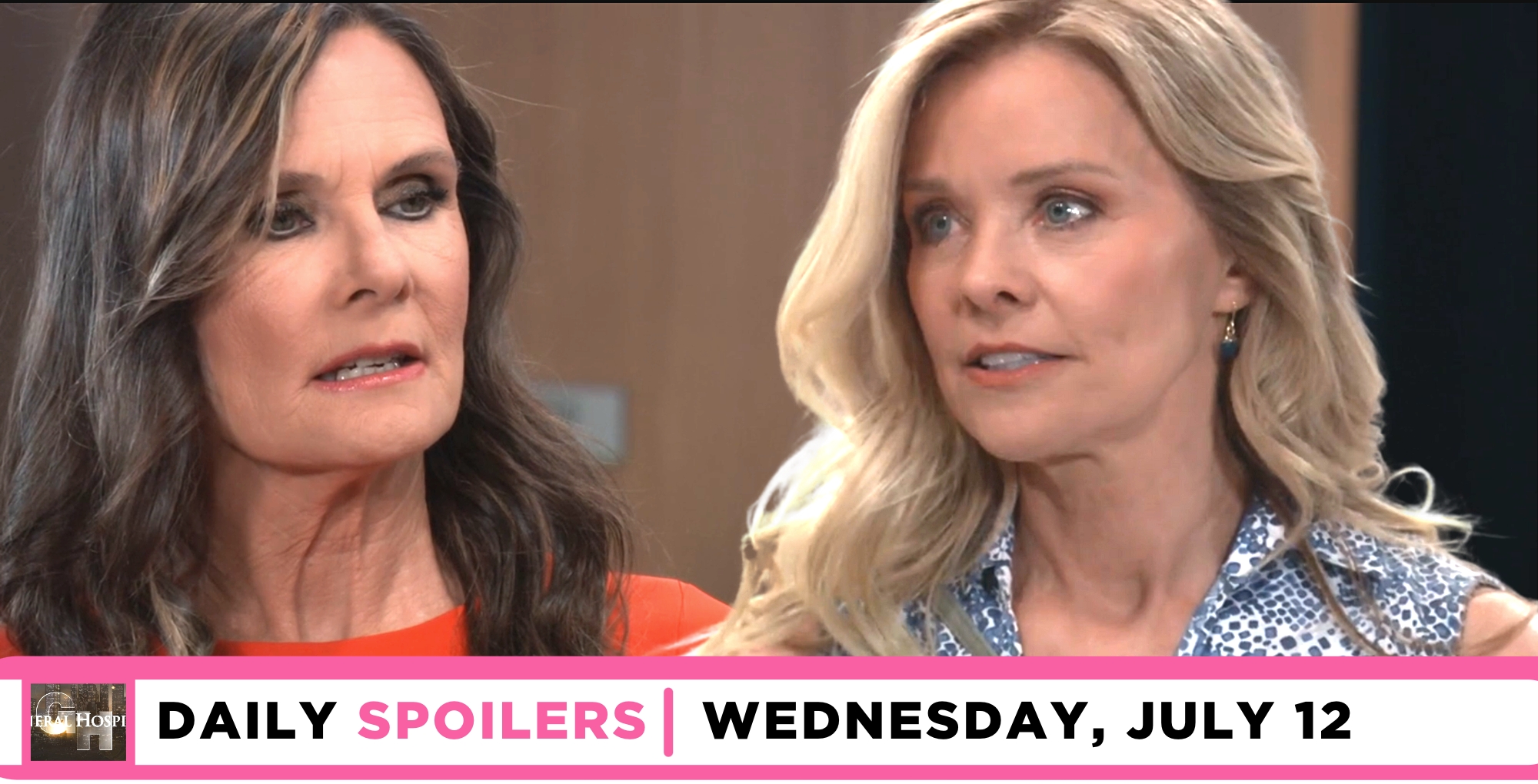 general hospital spoilers for july 12 2023 have lucy and felicia trying to learn a secret.