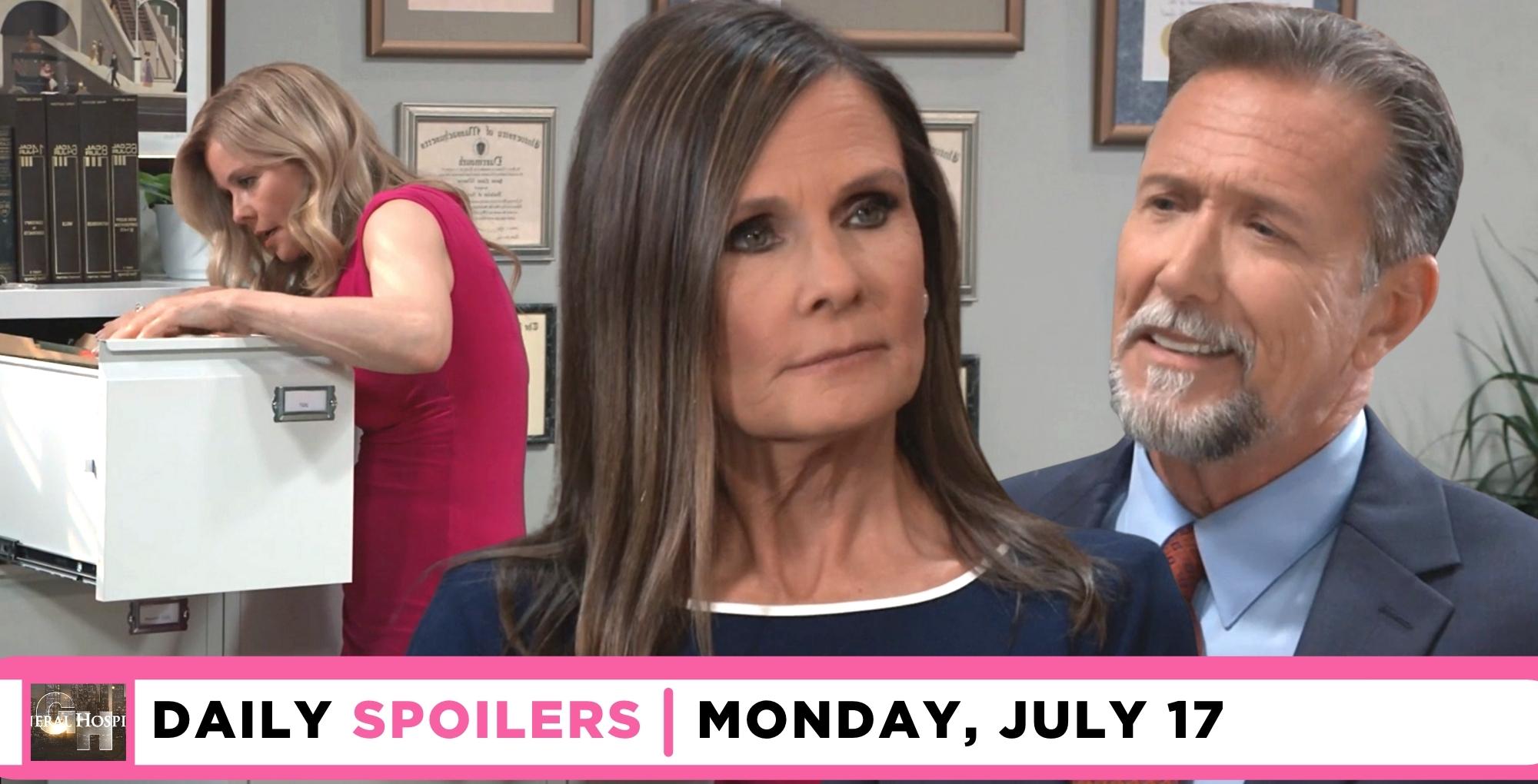 general hospital spoilers for july 17 2023 have lucy and felicia trying to trick jackson again.
