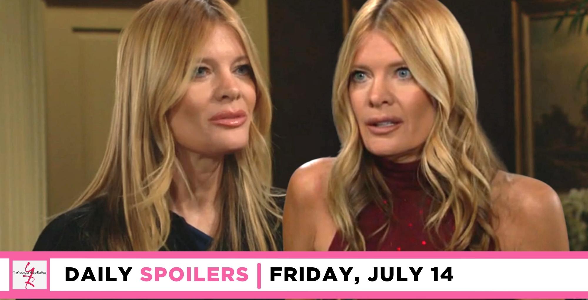 the young and the restless spoilers for july 14, 2023, have double phyllis.