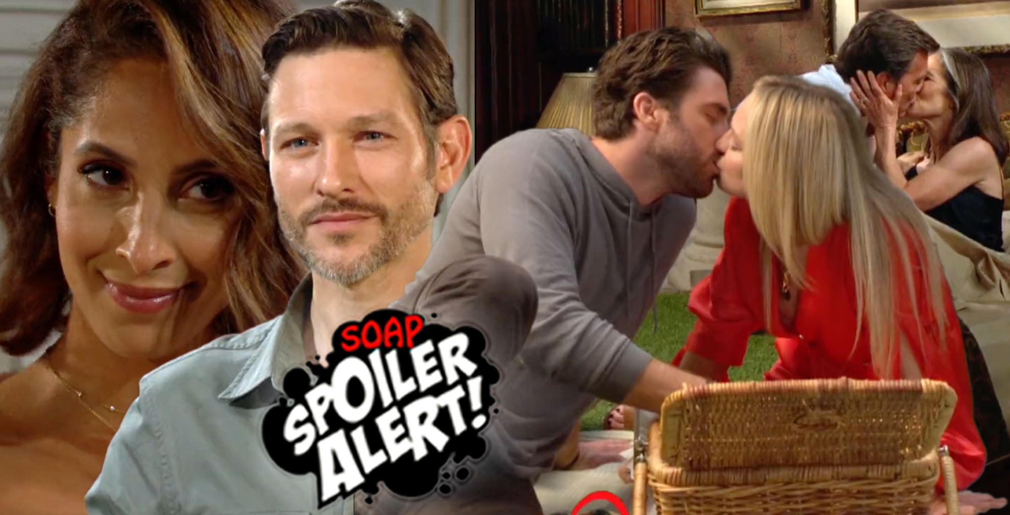 y&r spoilers video collage of lily, daniel, chance, sharon, jack, and diane.