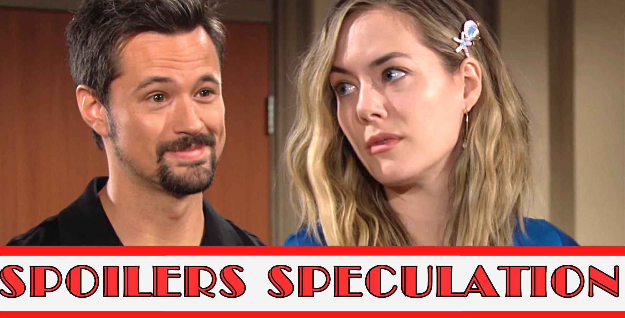 b&b spoilers speculation that hope may chase after thomas.