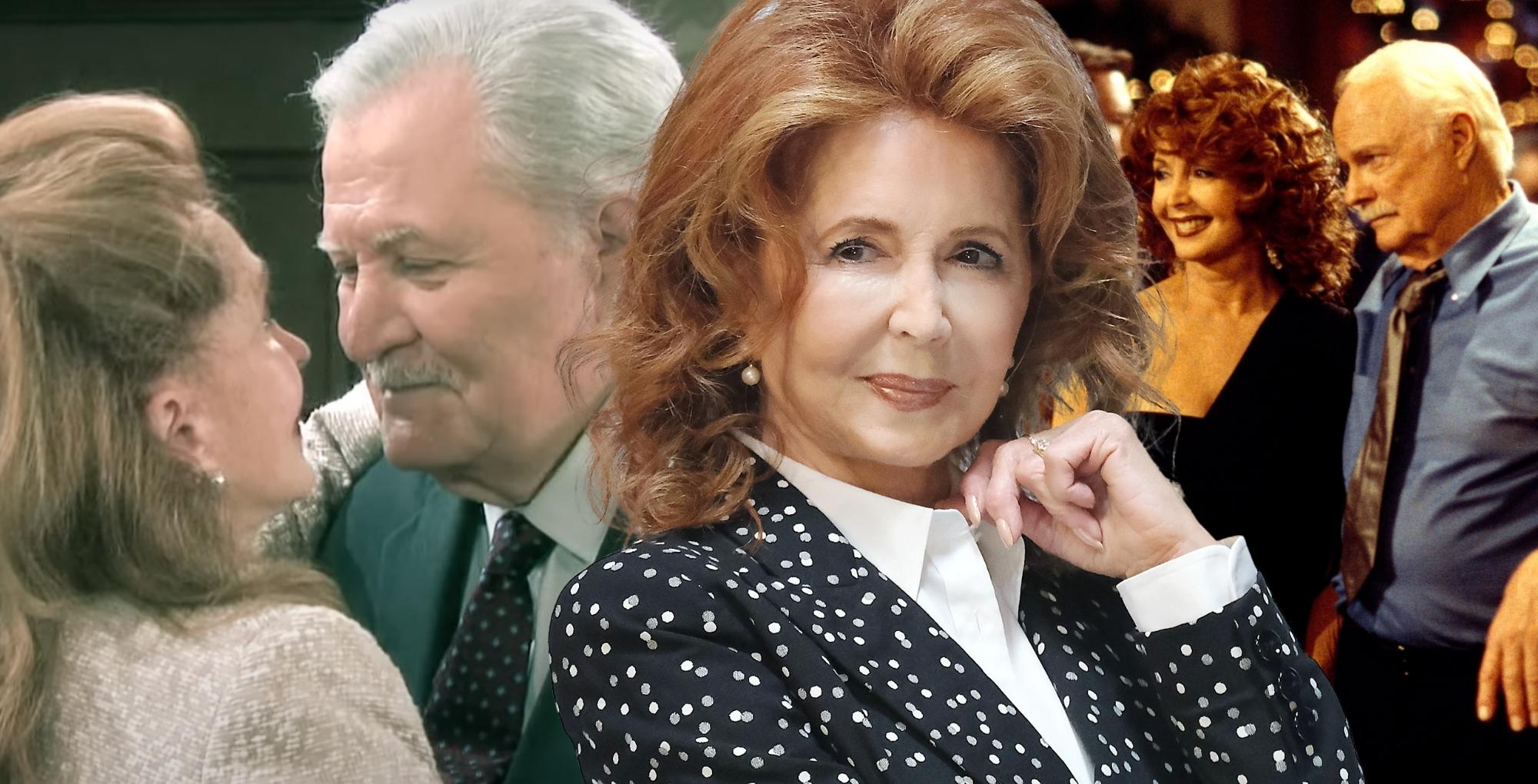 suzanne rogers as maggie with victor and with mickey on days of our lives.