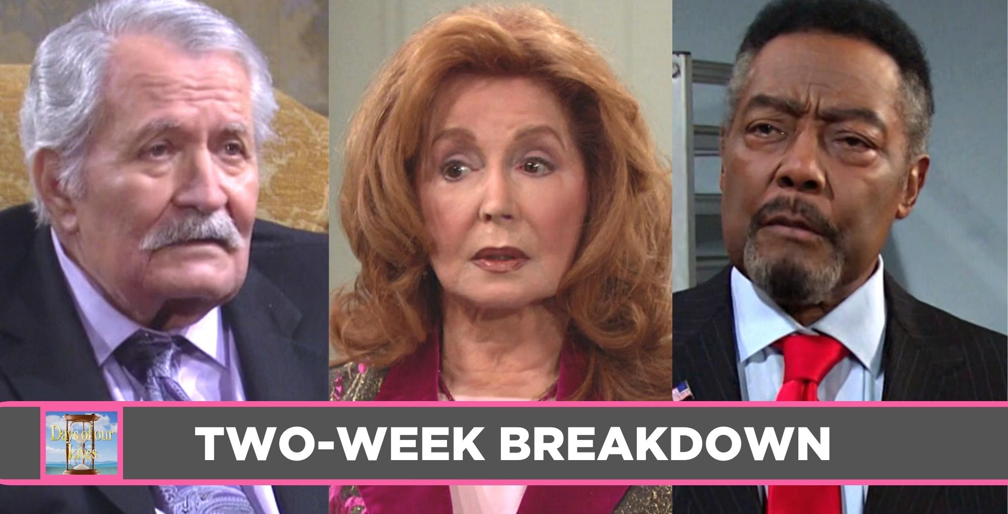 days of our lives two-week breakdown spoilers