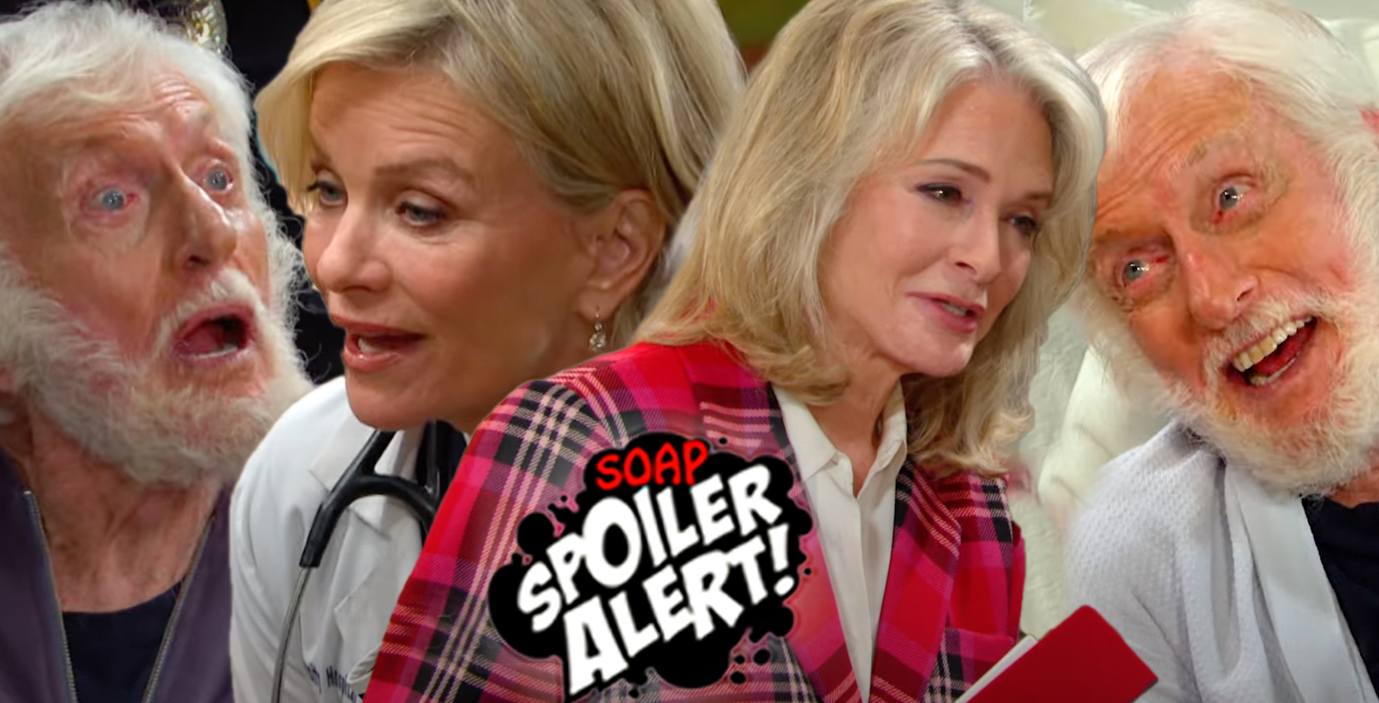 days spoilers video promo collage with dick van dyke, kayla, marlena.