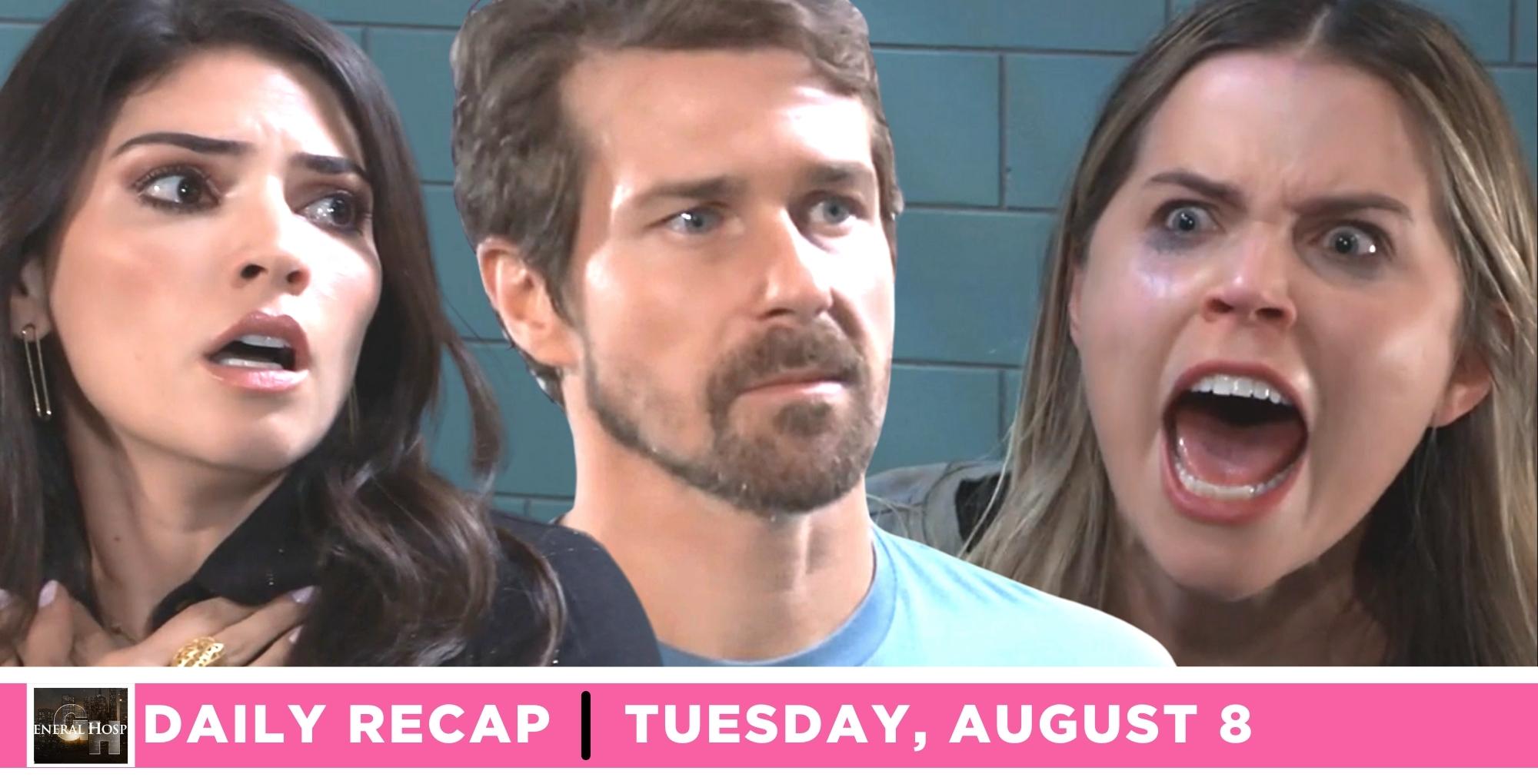 the general hospital recap has a deteriorating sasha hallucinating more.