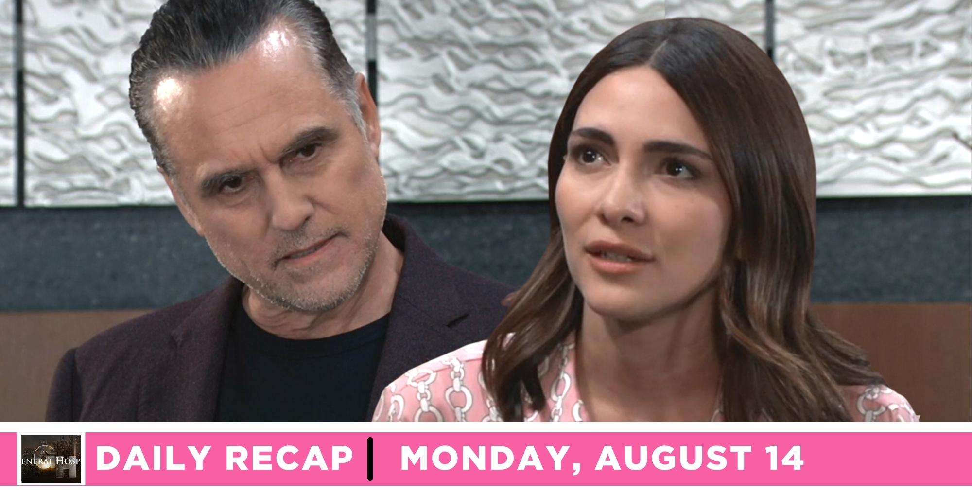 the general hospital recap for august 14 2023 had sonny ready to trap nanny betty.