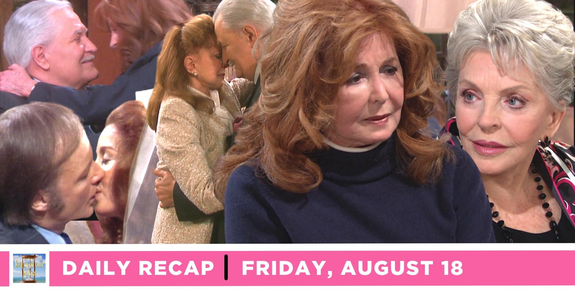 julie williams and maggie horton honored the past on the days of our lives recap for friday, august 18, 2023.