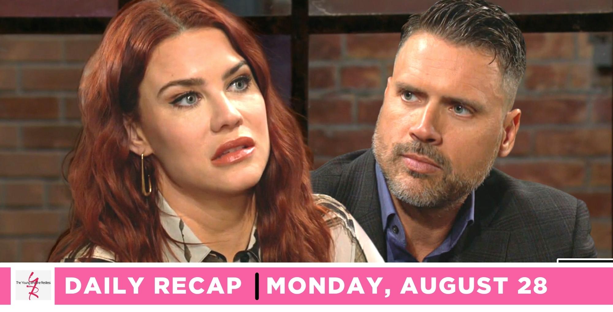 young and the restless recap for august 28, 2023, has sally and nick talking.