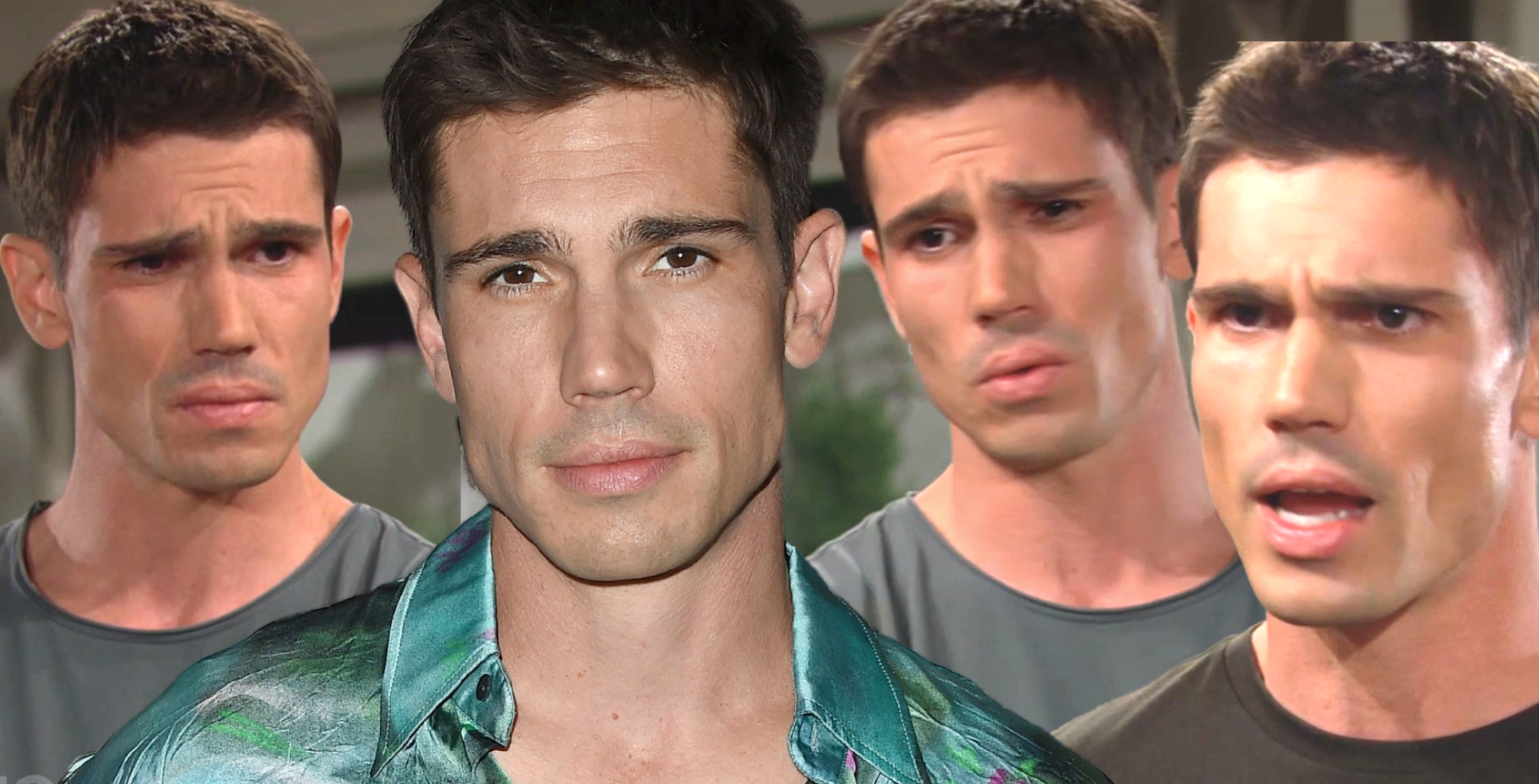 tanner novlan and multiple images of him as finn on bold and the beautiful.