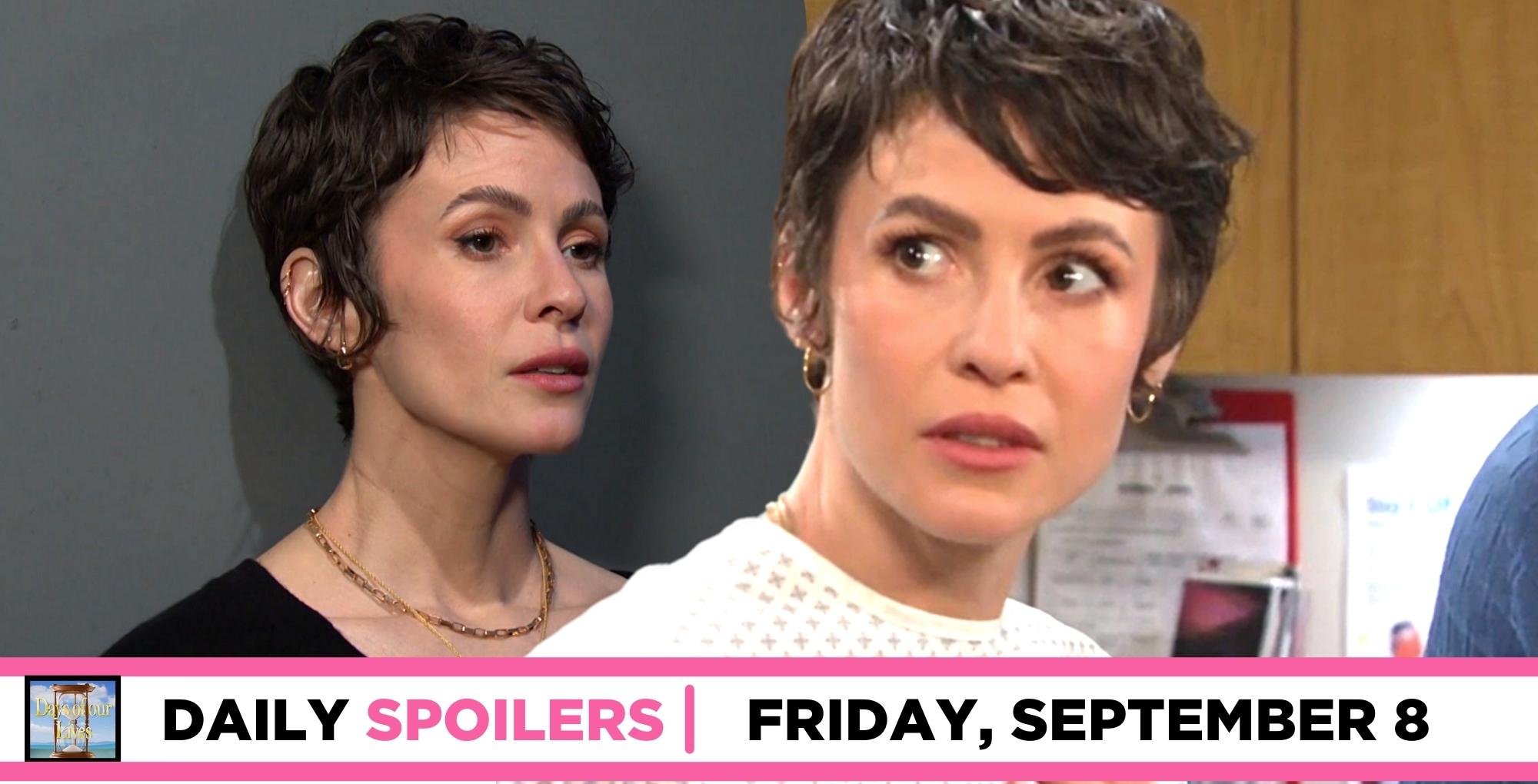 days of our lives spoilers for september 8, 2023 has double image of sarah horton.