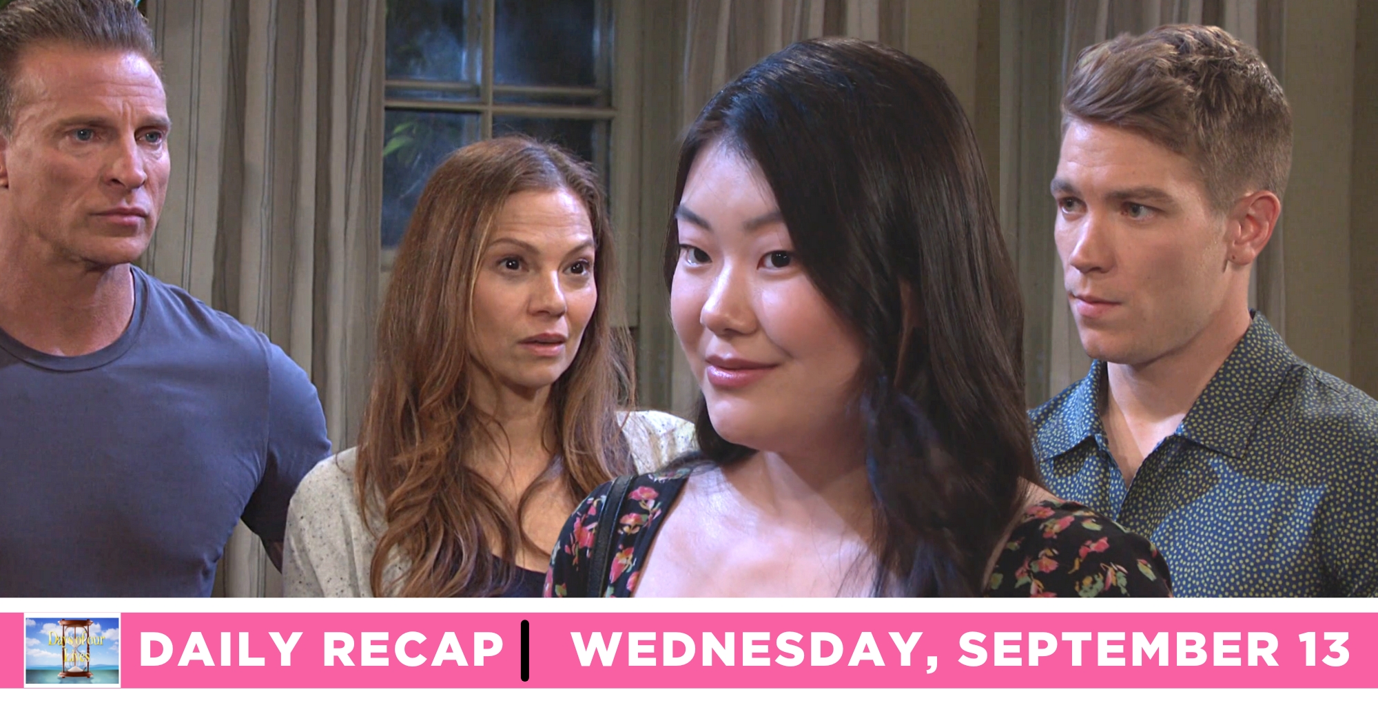 days of our lives recap for wednesday, september 13, 2023, wendy, tripp, ava, and harris.