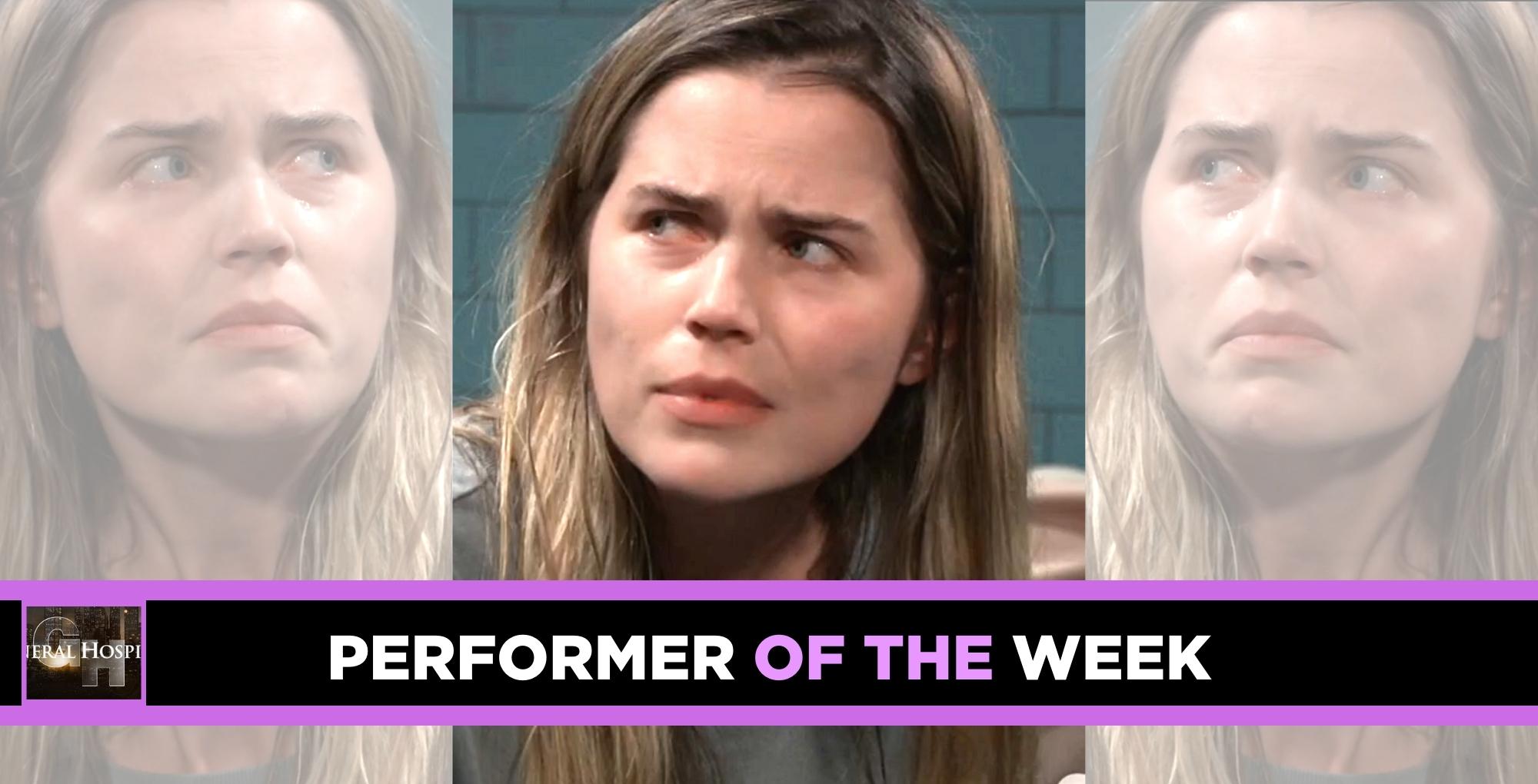 sofia mattson delivers the drama on general hospital.