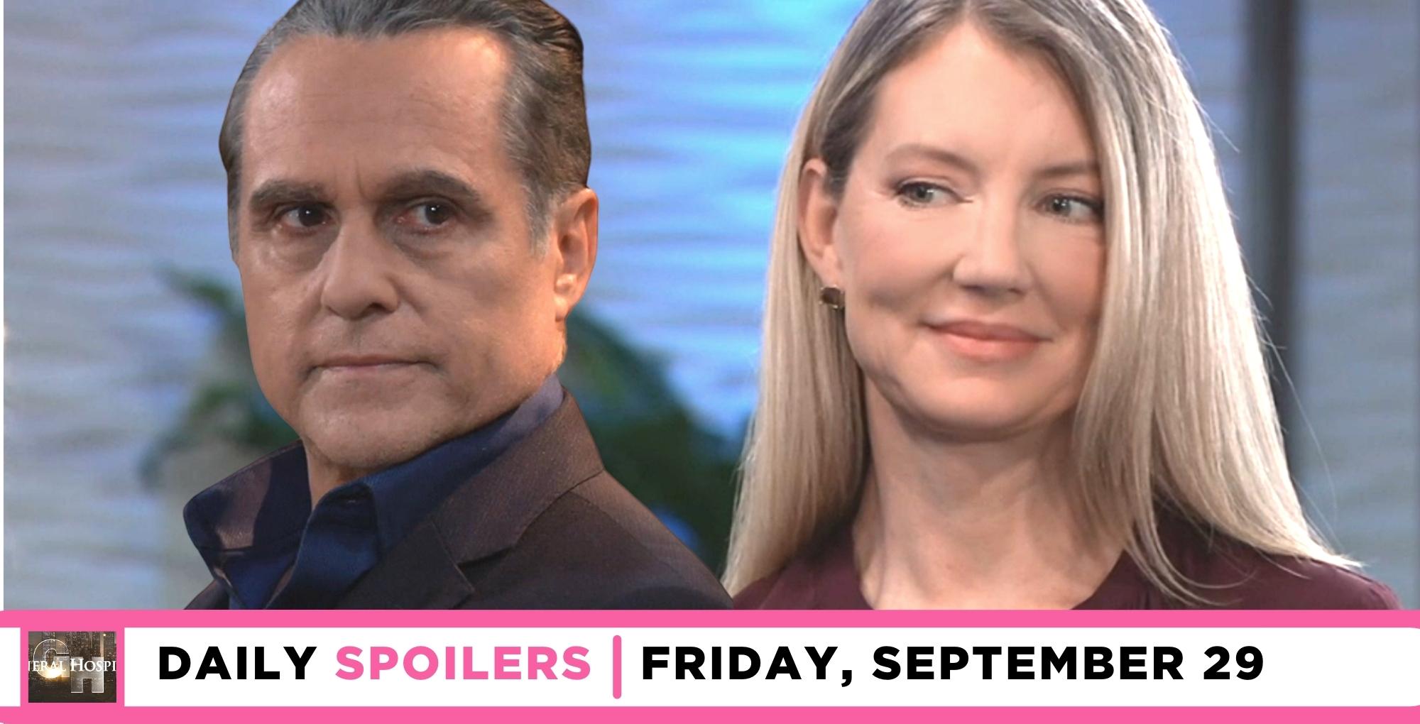 general hospital spoilers for september 29 2023 have nina and sonny in deep discussion.
