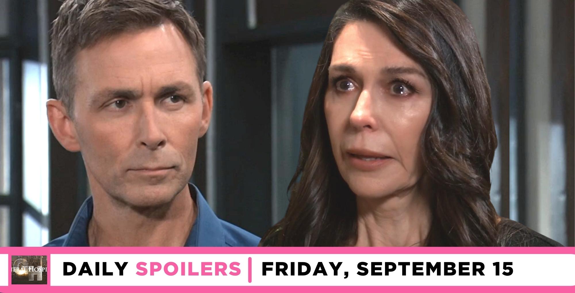 general hospital spoilers for september 15 2023 have anna confronting valentin.