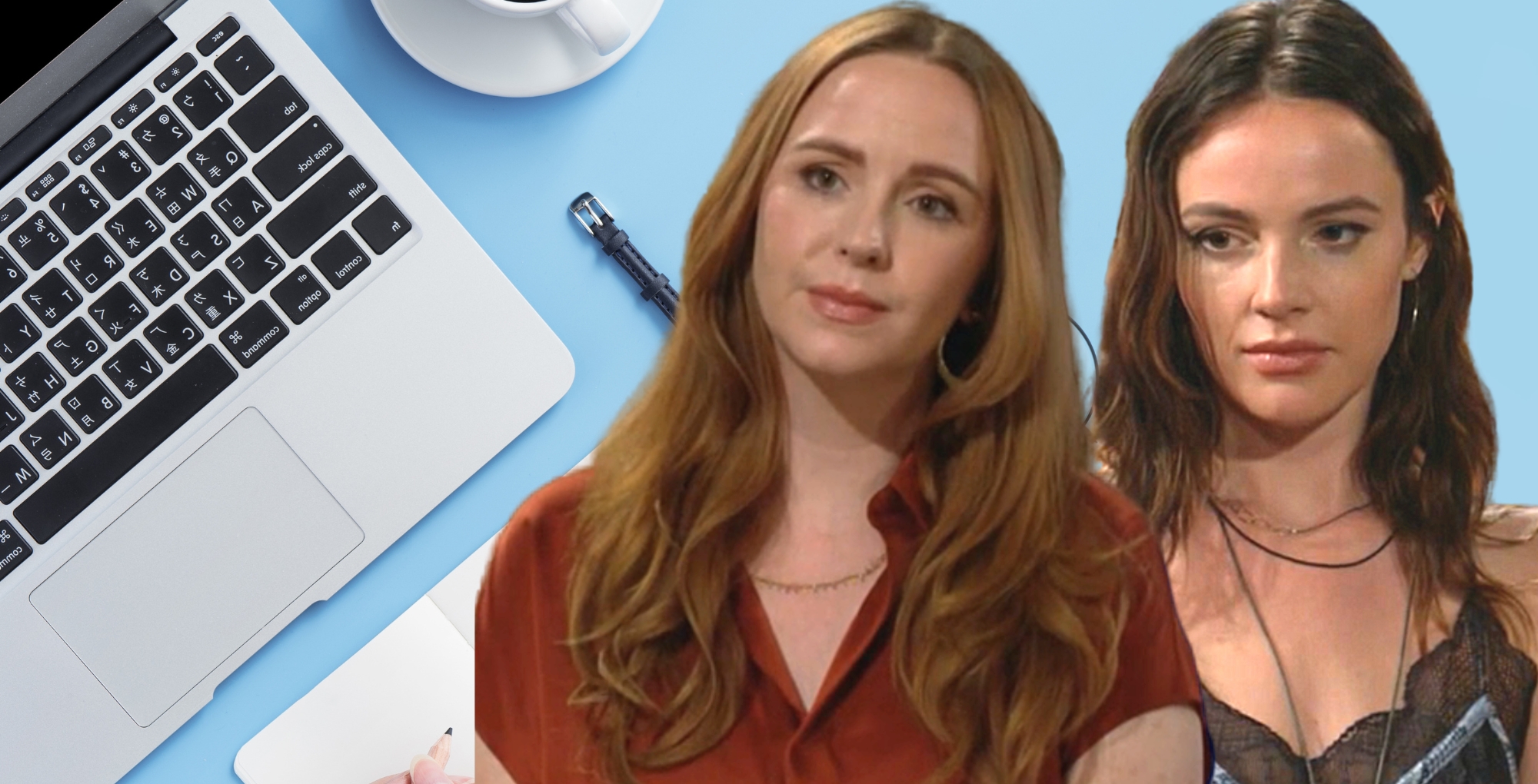 a computer for email to be sent to mariah copeland and tessa porter on young and the restless.