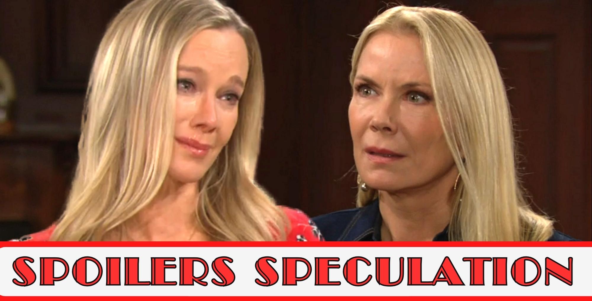 b&b spoilers speculation banner over donna and brooke.