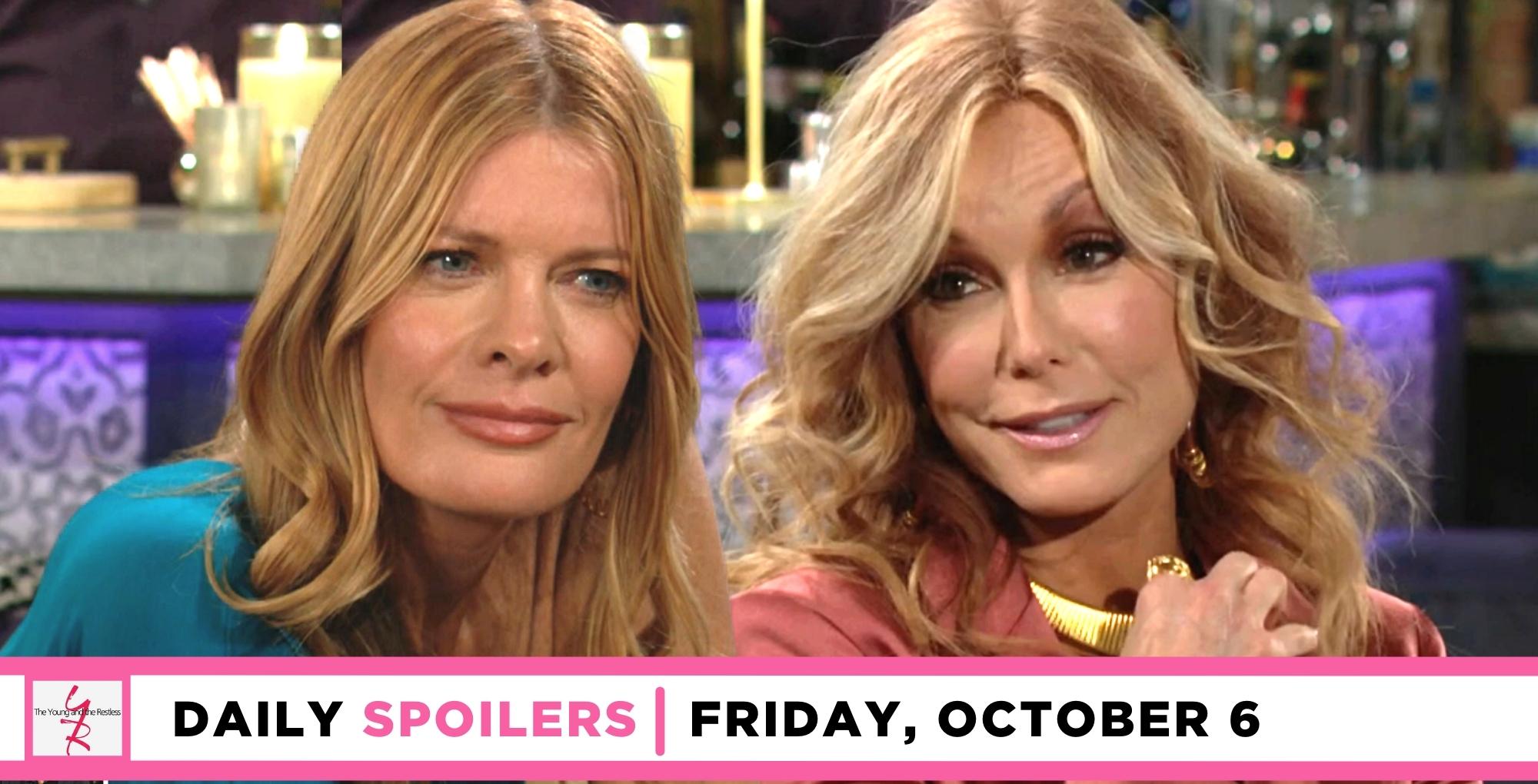 the young and the restless spoilers for october 6, 2023, has phyllis talking with lauren.