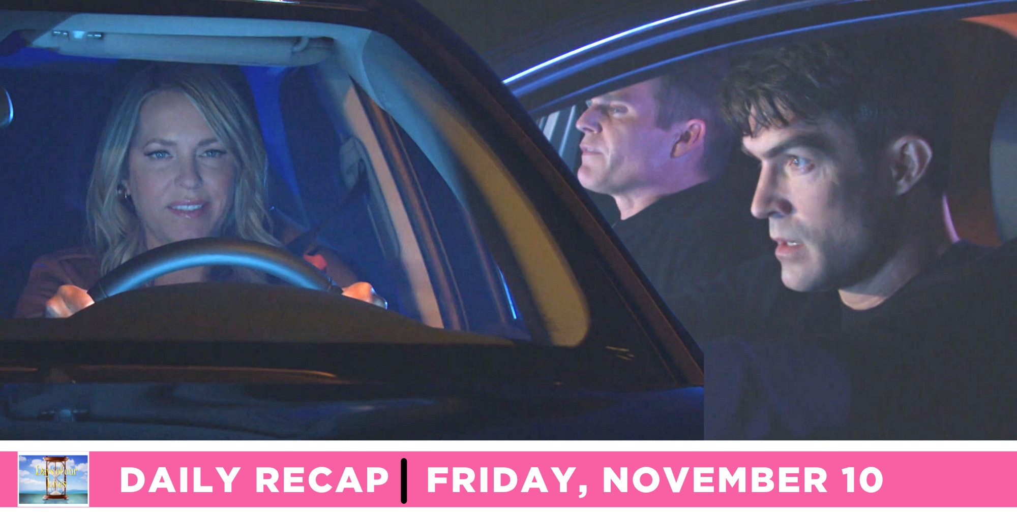 dimitri von leuchner and leo stark crashed into nicole walker dimera on the days of our lives recap for thursday, november 9, 2023.