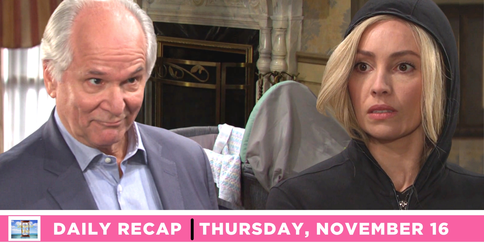 konstantin meleounis issued an odd order to theresa donovan on the days of our lives recap for thursday, november 16, 2023.