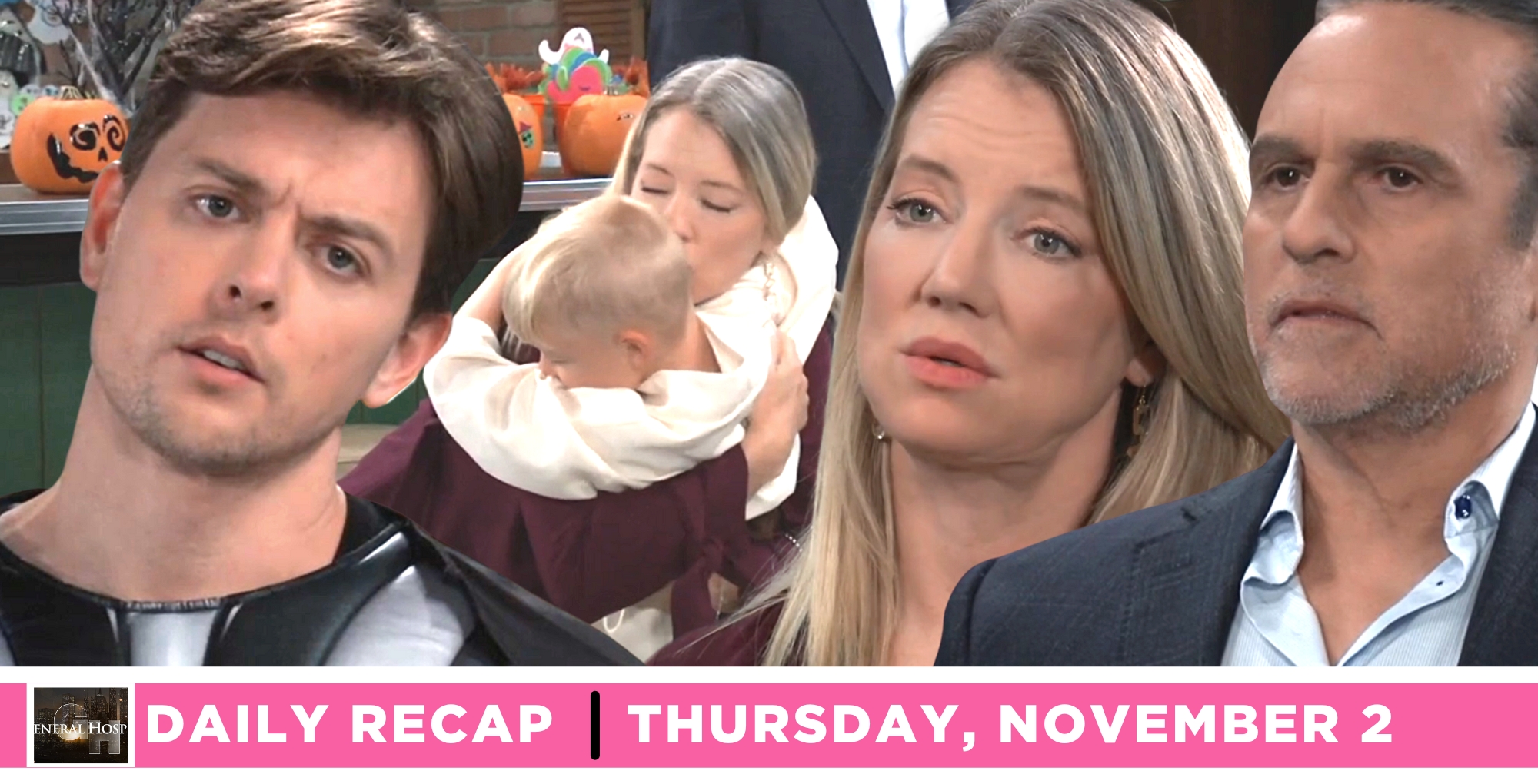 michael corinthos maintained control of nina corinthos on the general hospital recap forthursday, november 2, 2023.
