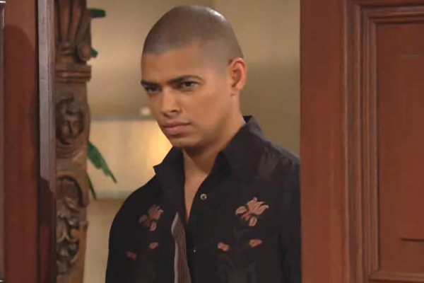 soap operas bold and the beautiful zende looking cross.