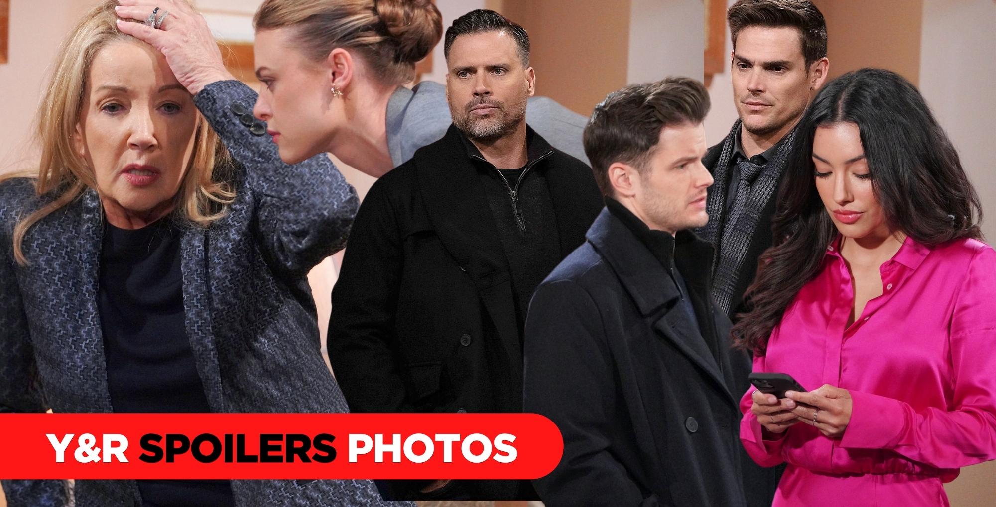 y&r spoilers photos collage.