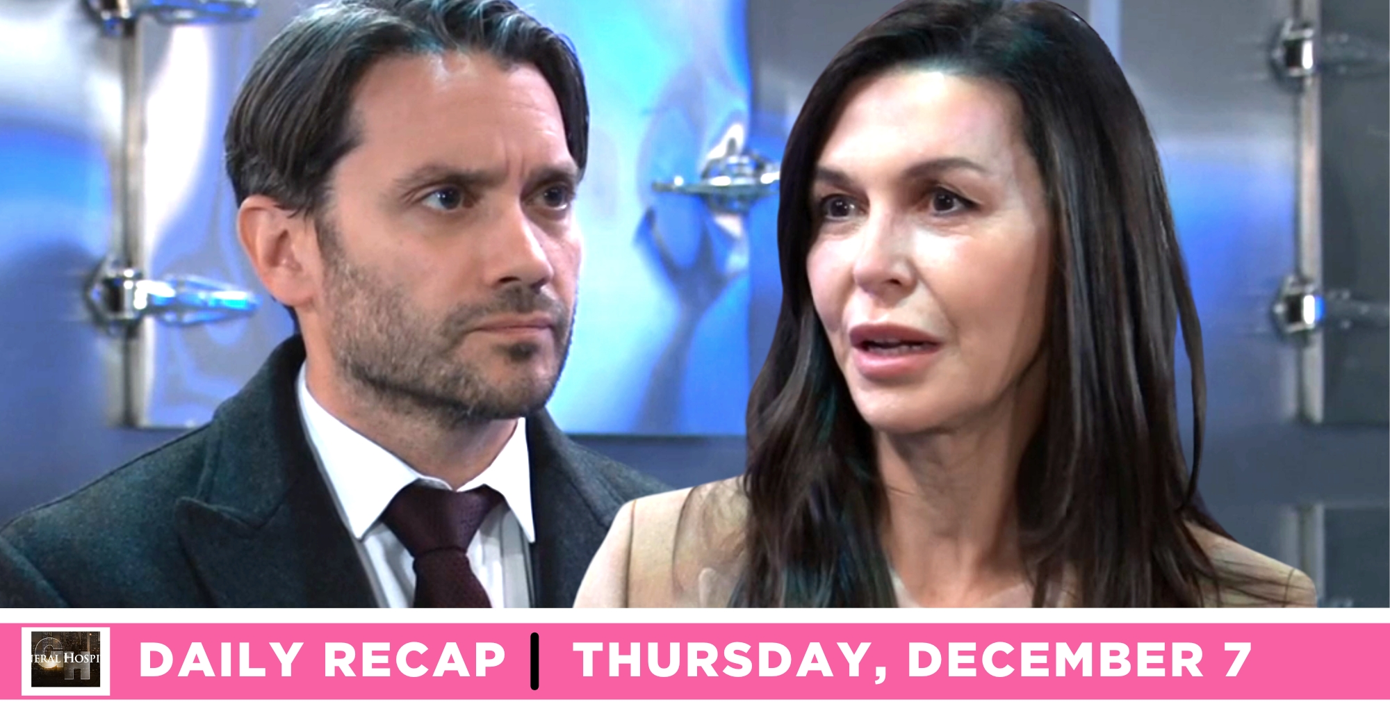 dante falconeri shared interesting information with anna devane on general hospital recap for thursday, december 7, 2023.