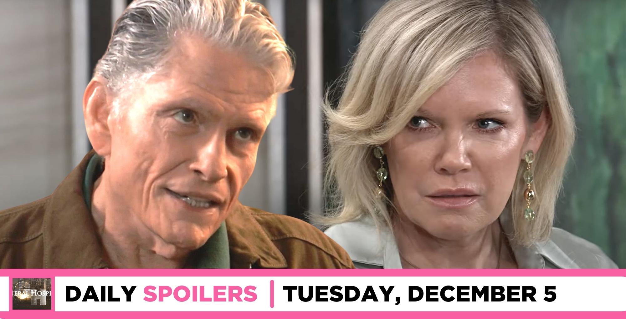 general hospital spoilers for december 5, 2023, episode 15355, has cyrus facing ava.