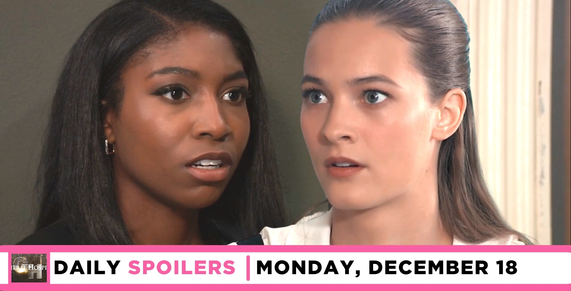 general hospital spoilers for december 18, 2023, episode 15365, has trina putting esme on blast.