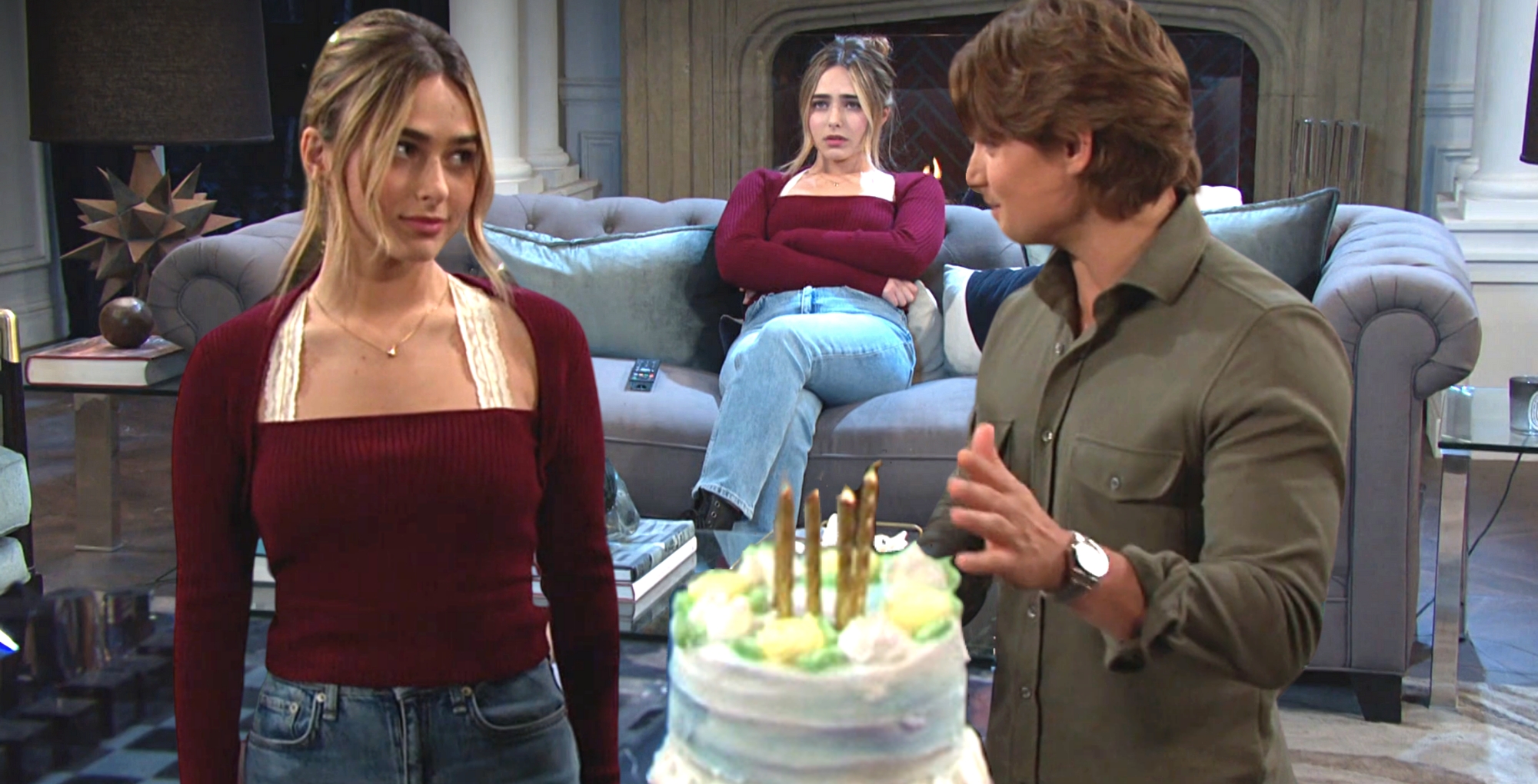 holly jonas with johnny dimera and also all alone on days of our lives.