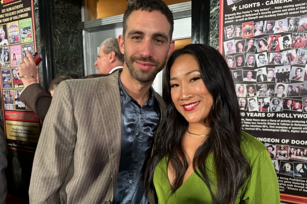 soap stars tina huang and blake berris.