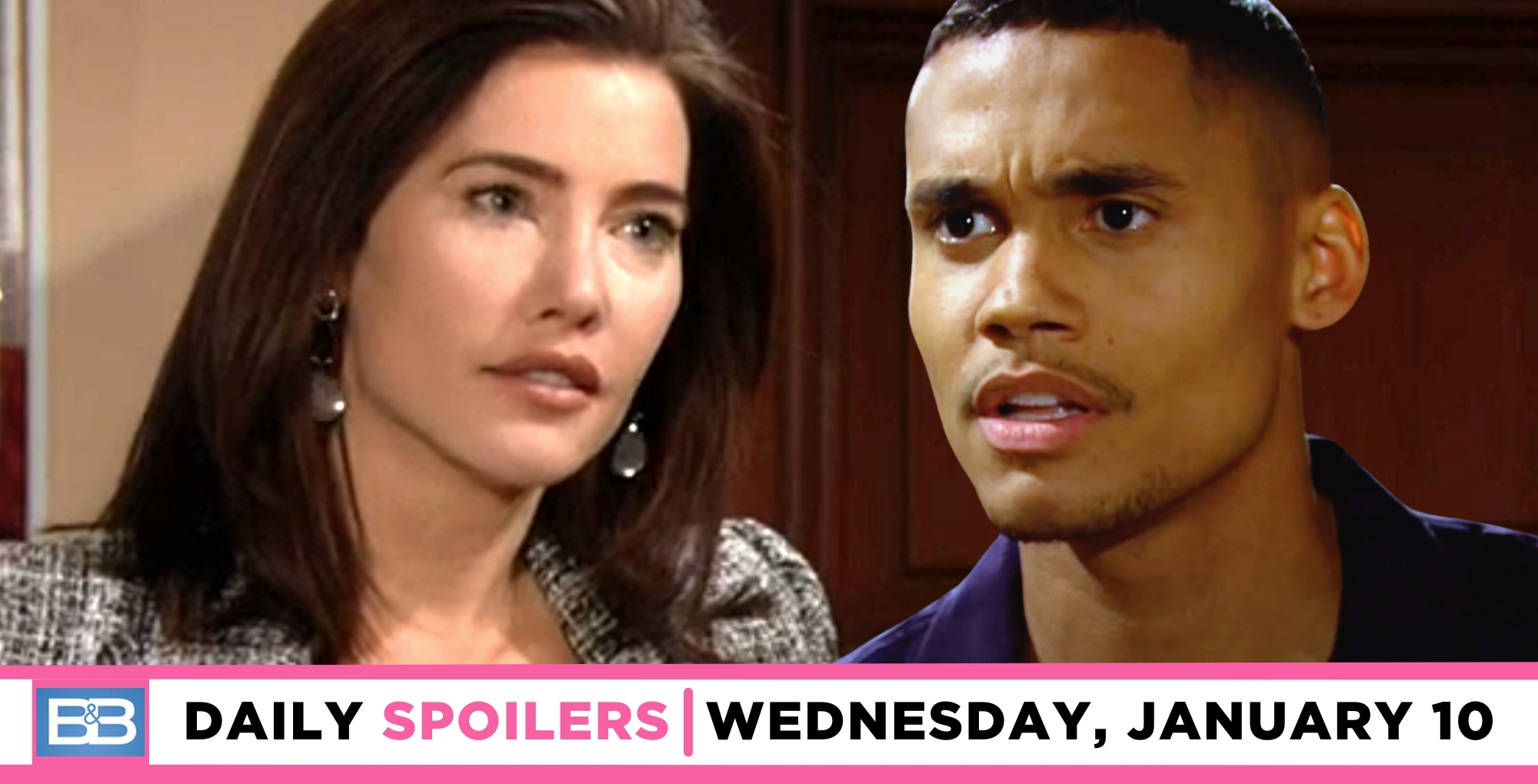 bold and the beautiful spoilers for wednesday, january 10, 2024 feature steffy forrester and xander avant.