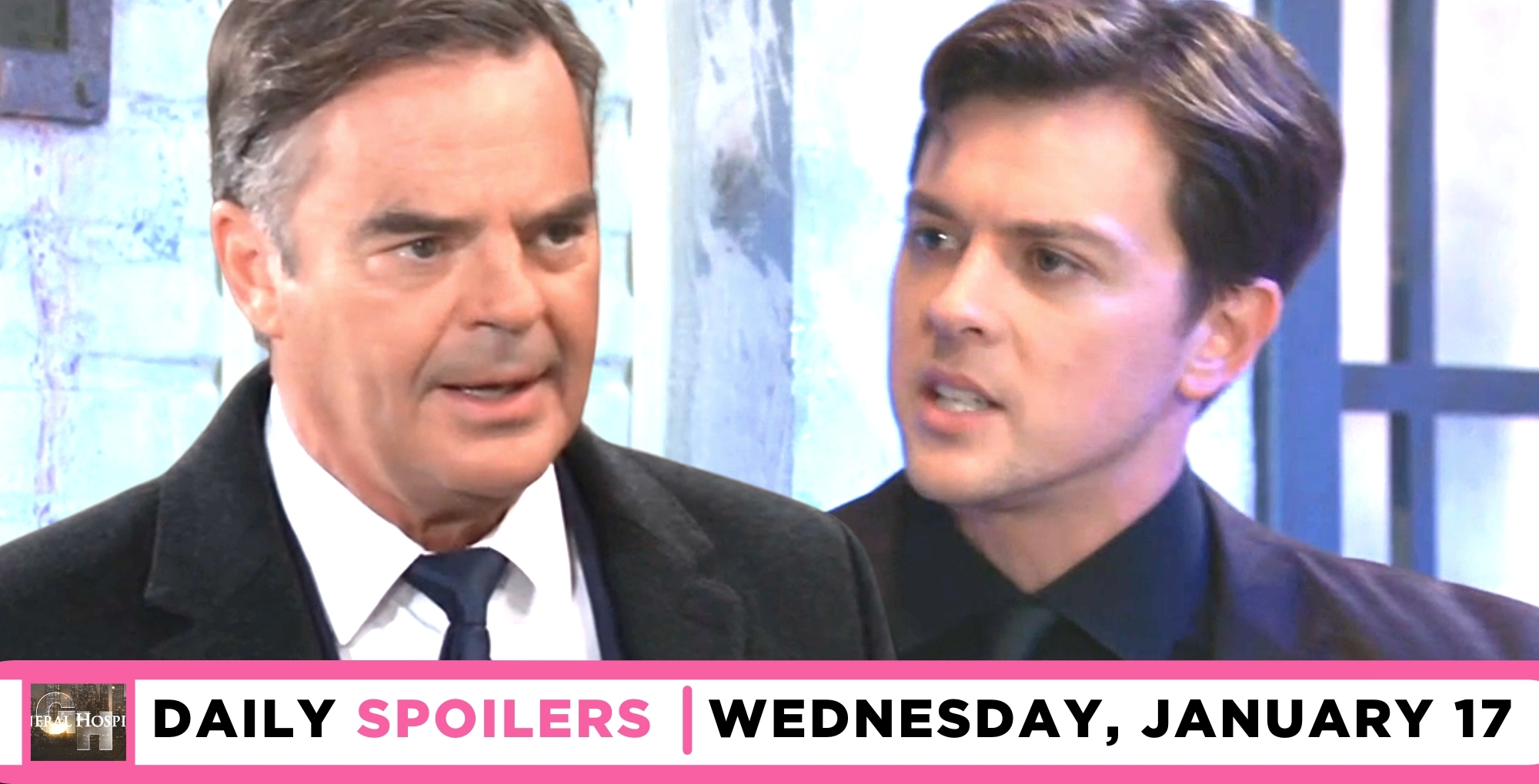 general hospital spoilers for january 17, 2024, episode 15385, has ned vs. michael.