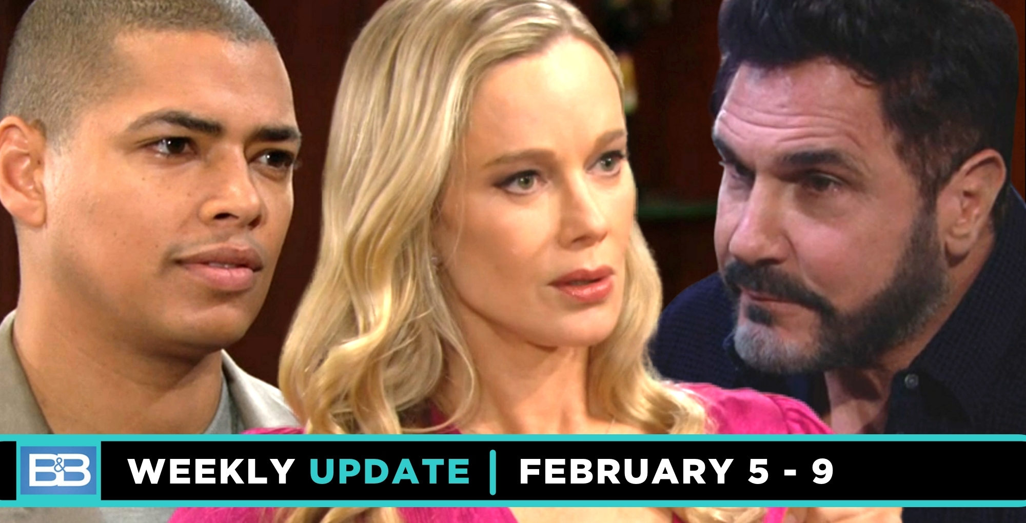 weekly update bold and the beautiful for week of feb. 5-9, 2024, zende, donna, and bill.