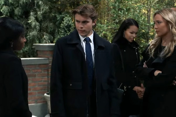general hospital february 7, trina with cameron and josslyn.