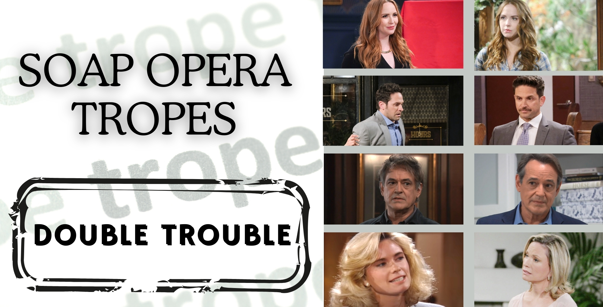 soap operas love to use long lost twins.