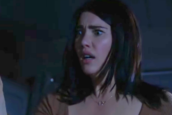 bold and the beautiful steffy with a bloody knife.