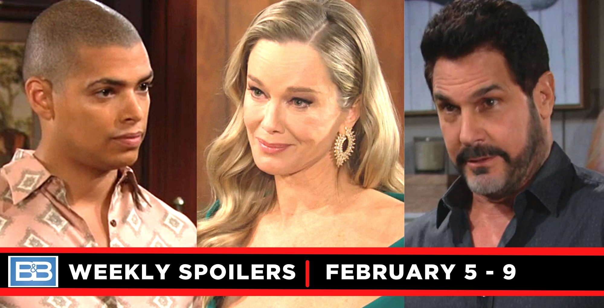 bold and the beautiful spoilers for the week of february 5- february 9, zende, donna, bill