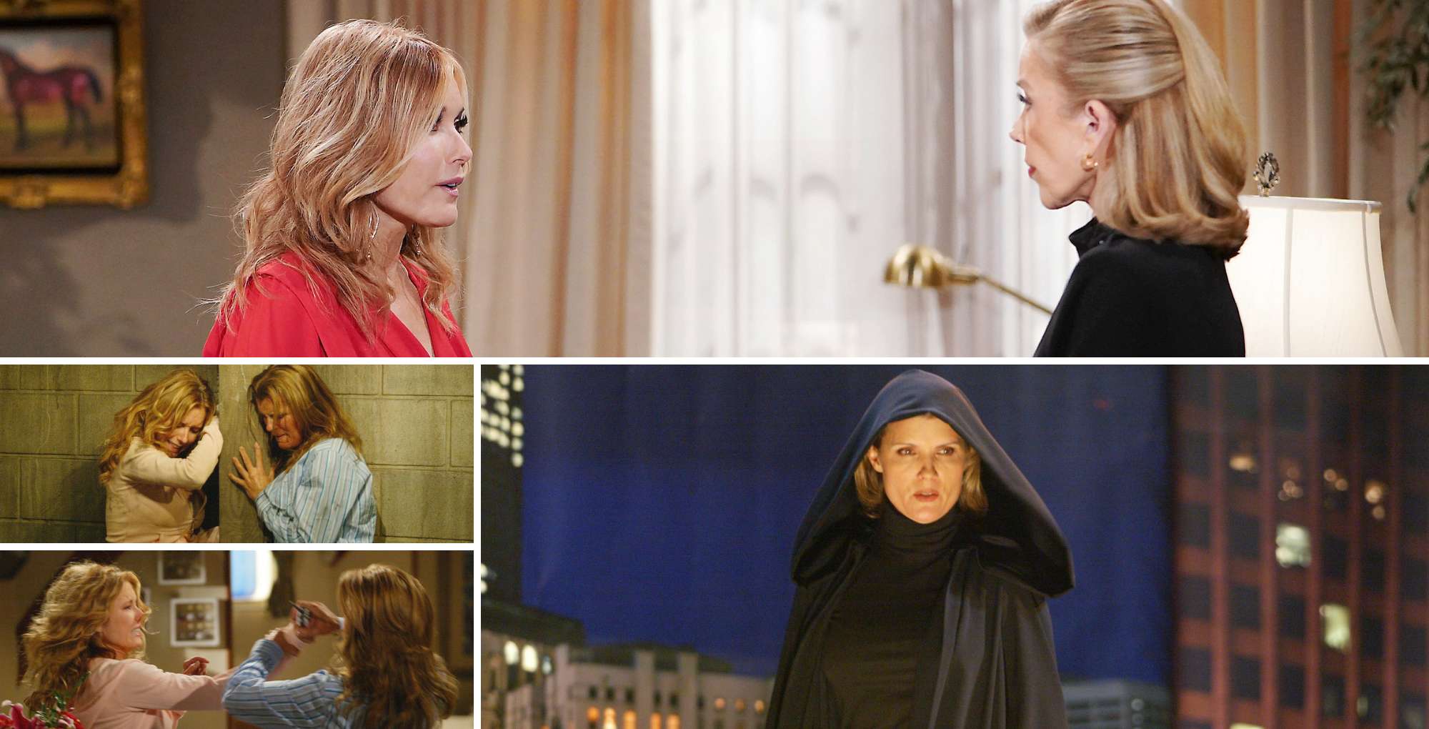 lauren, nikki, and sheila carter on the young and the restless.