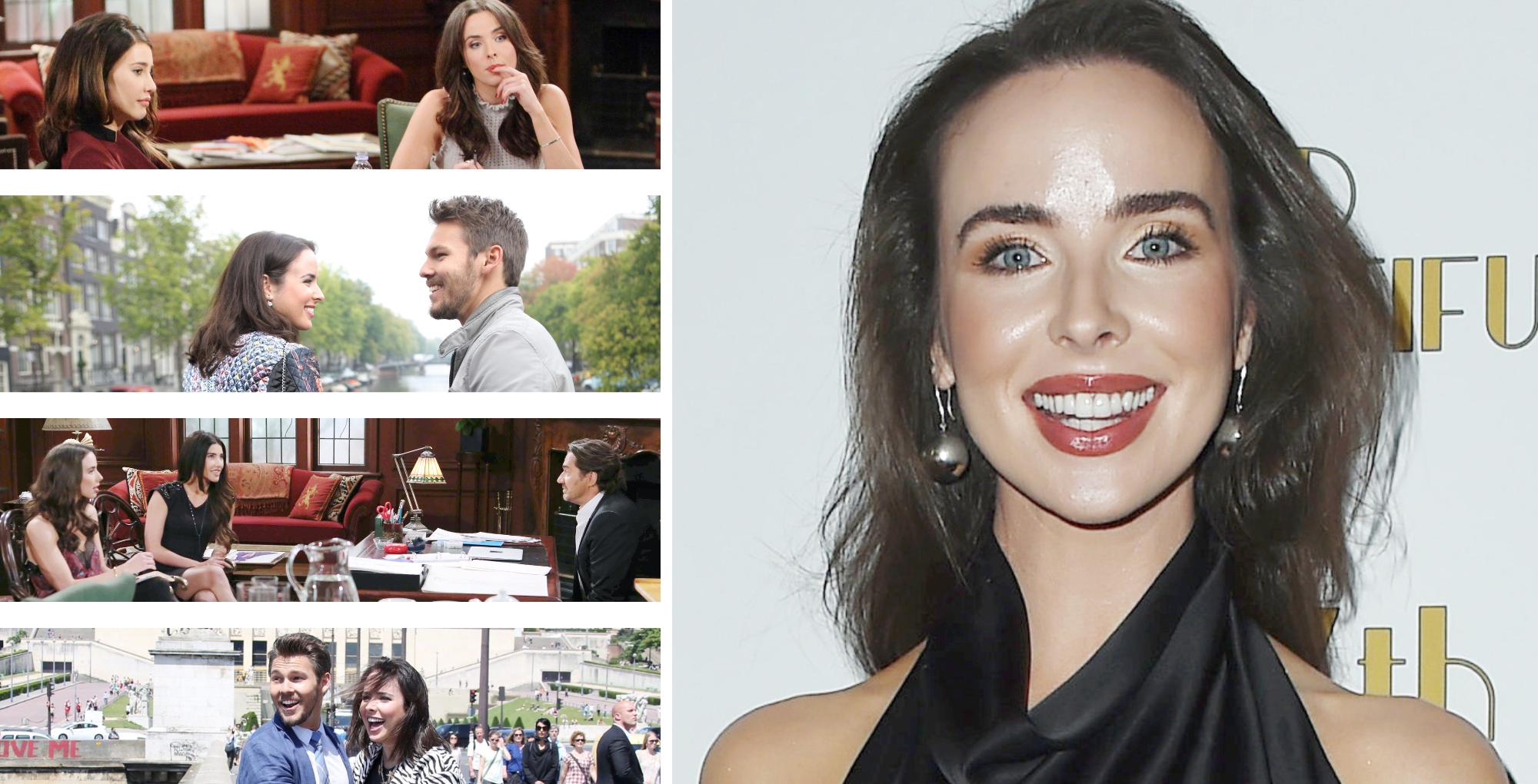 Ashleigh Brewer back to B&B Liam Spencer Steffy Forrester Soap Hub logo