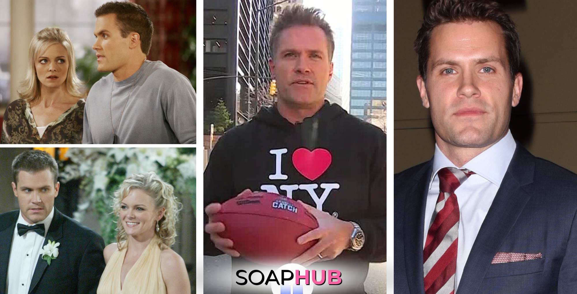 Kyle Brandt Days of our Lives Philip Belle Shawn Soap Hub logo.