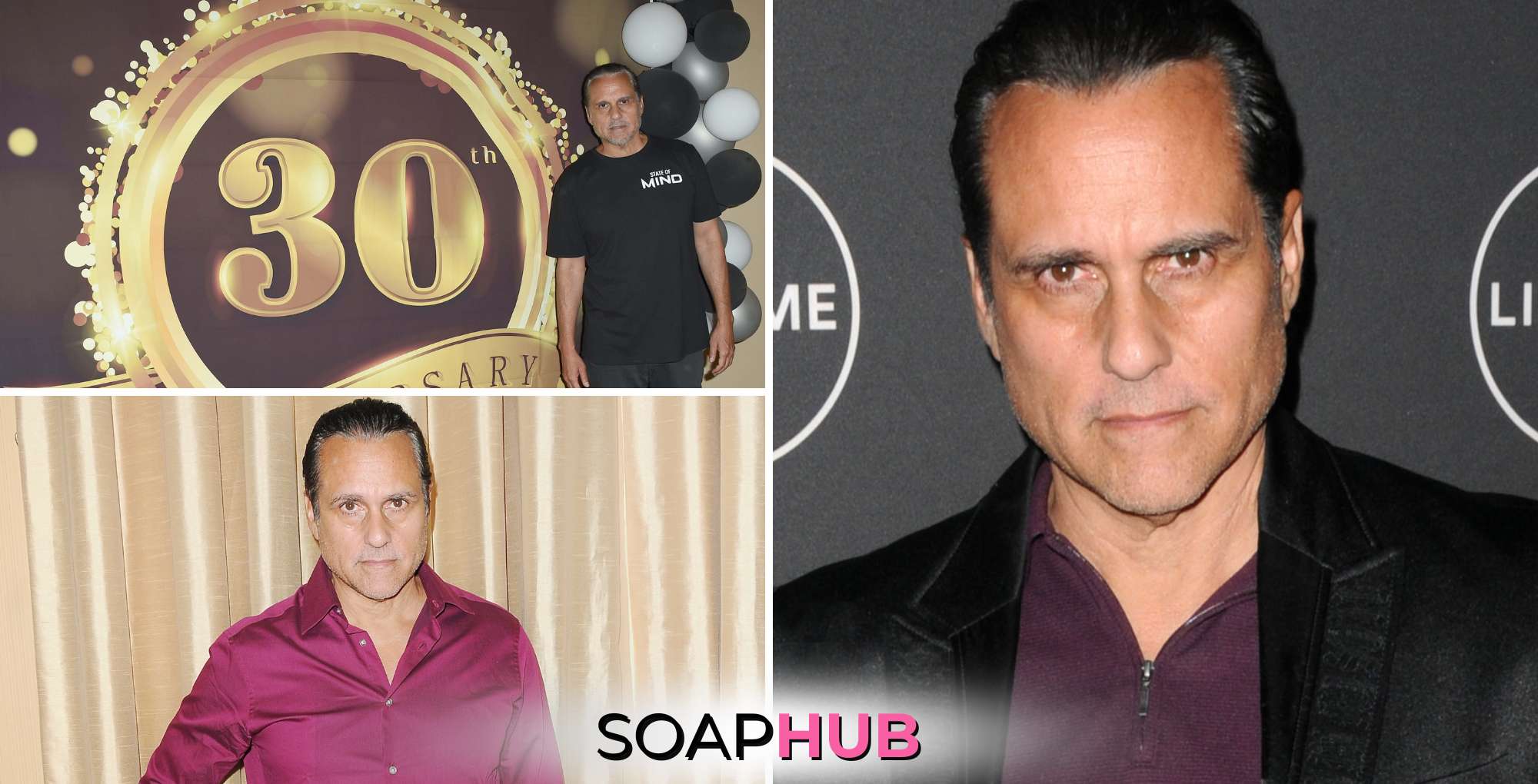 General Hospital star Maurice Benard with the Soap Hub logo across the bottom.
