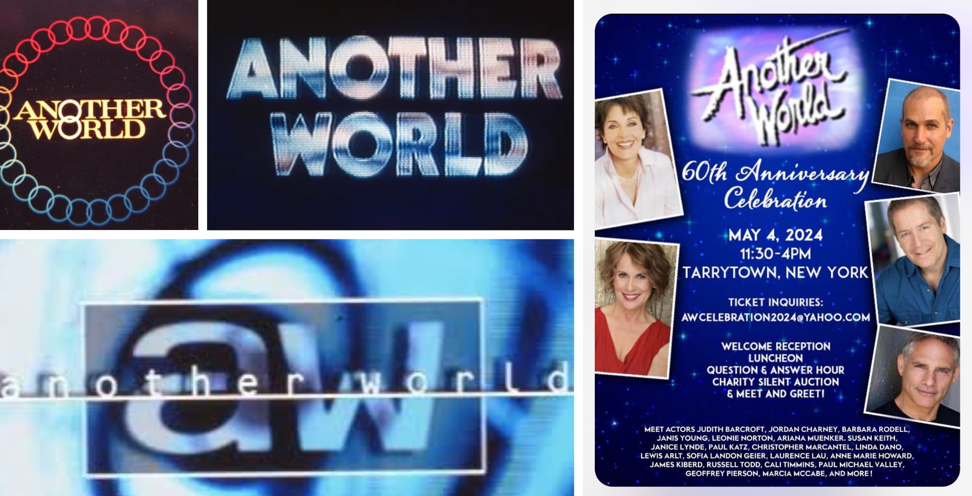Another World logos 60th Anniversary Soap Hub logo
