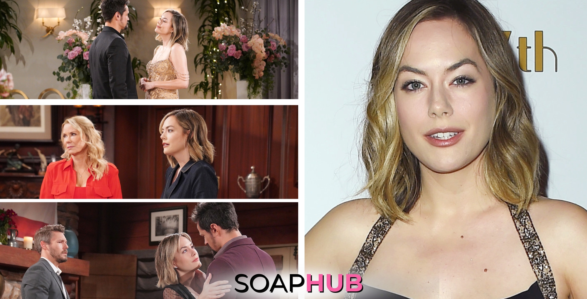 Annika Noelle Hope Logan Soap Hub logo Thomas Liam Brooke