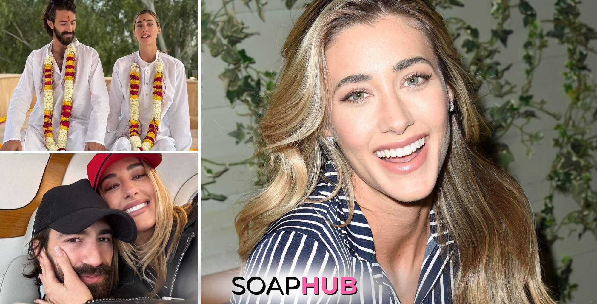 Days of our Lives star Jessica Serfaty and her fiance Leonardo Del Vecchio.